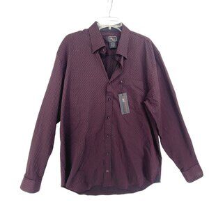Jon Randall NWT Men's Button Down Shirt Purple Size XL